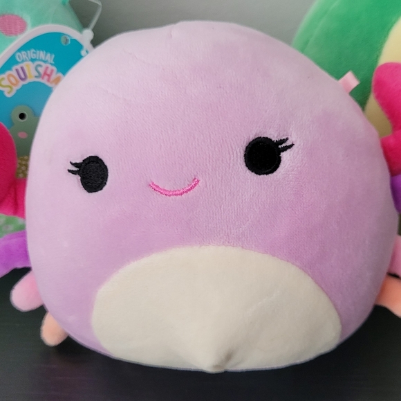 Squishmallows Green Frog and Purple Axolotl Plush Set - Picture 3 of 5